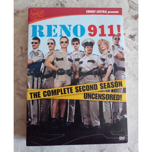 Reno 911! The Complete Second Season Uncensored! 3 DVD set 2004 Comedy Central